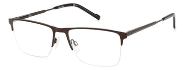Premium Men Pierre Cardin Eyeglasses: P.C.6883 - Matte Brown - SpecSMART Eye Clinic (Diagonal View)
